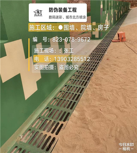 莆田 例如在抖音上有“迷彩墙，外围墙面挡 - 星空数码迷彩漆施工队